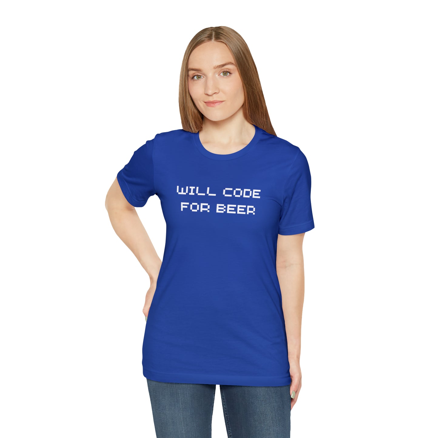 Will Code For Beer T-shirt With No Graphic - variation 3