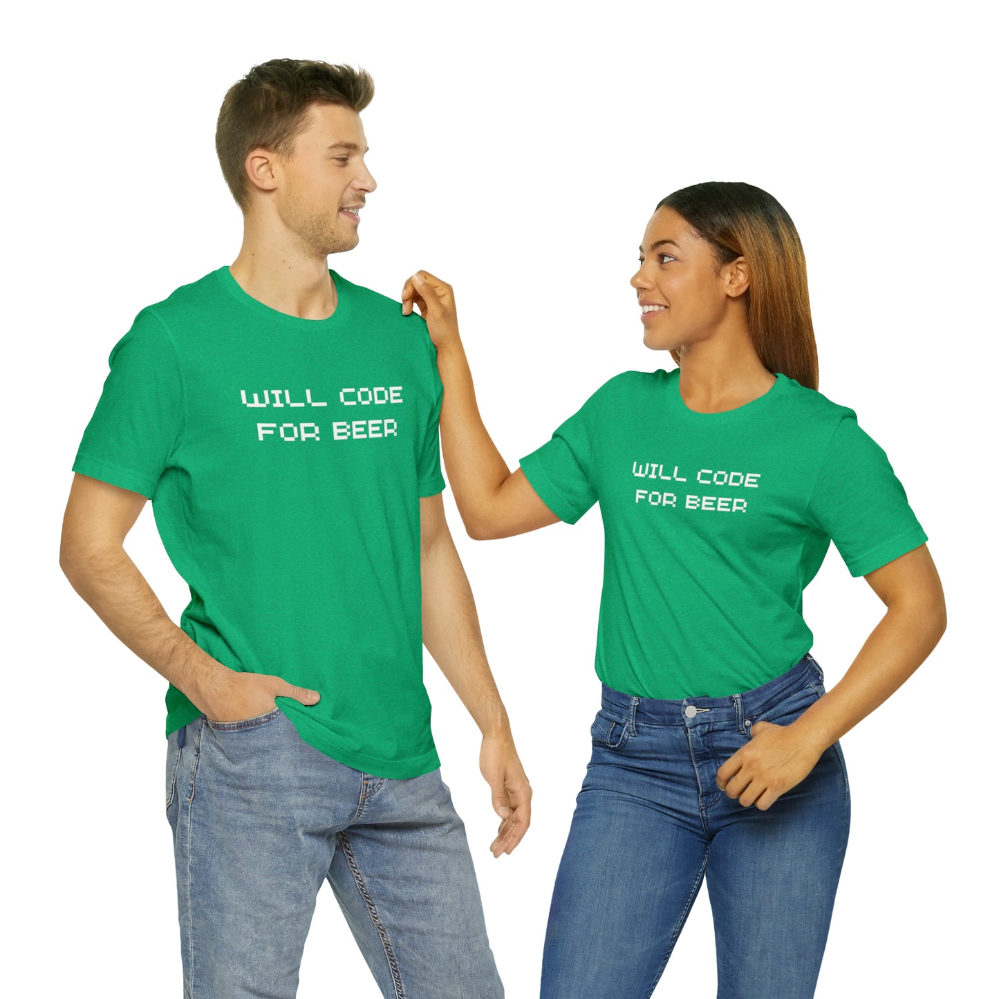 Will Code For Beer T-shirt With No Graphic - variation 3