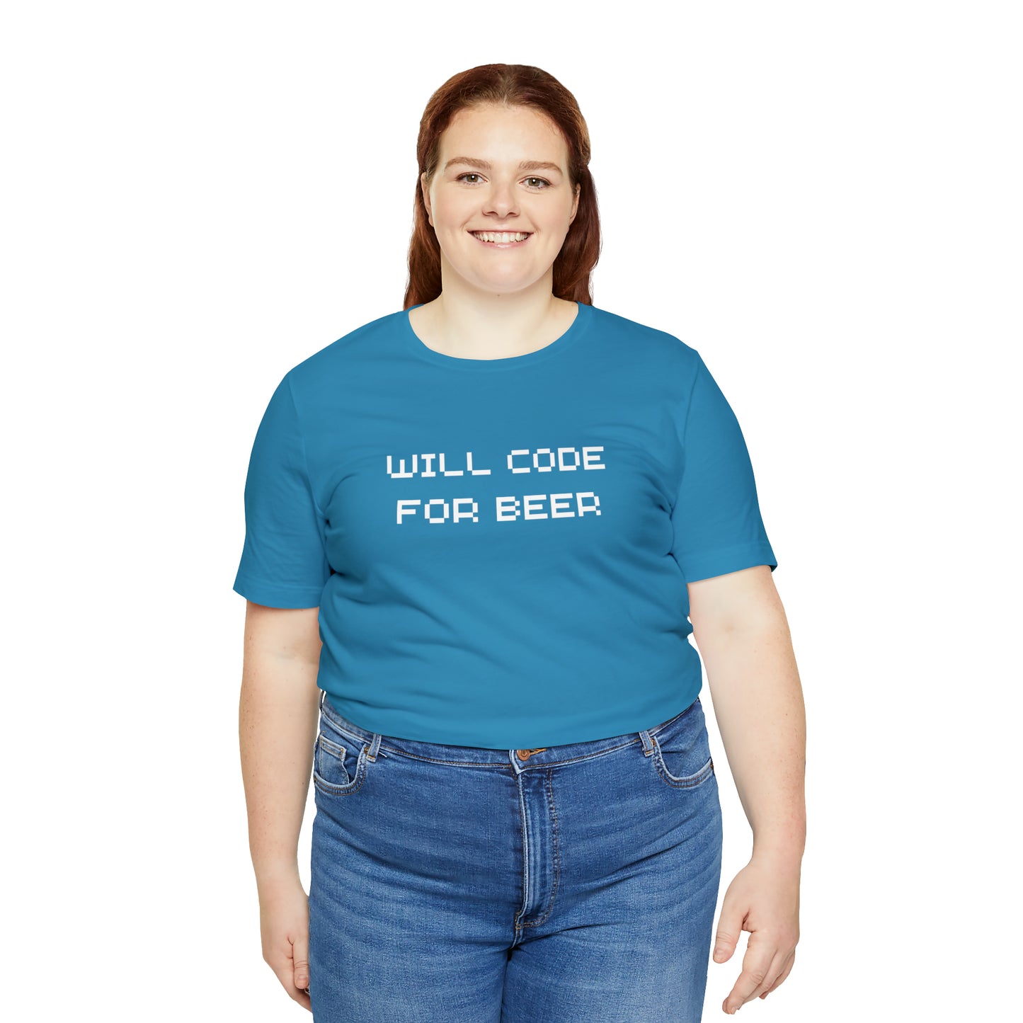 Will Code For Beer T-shirt With No Graphic - variation 3