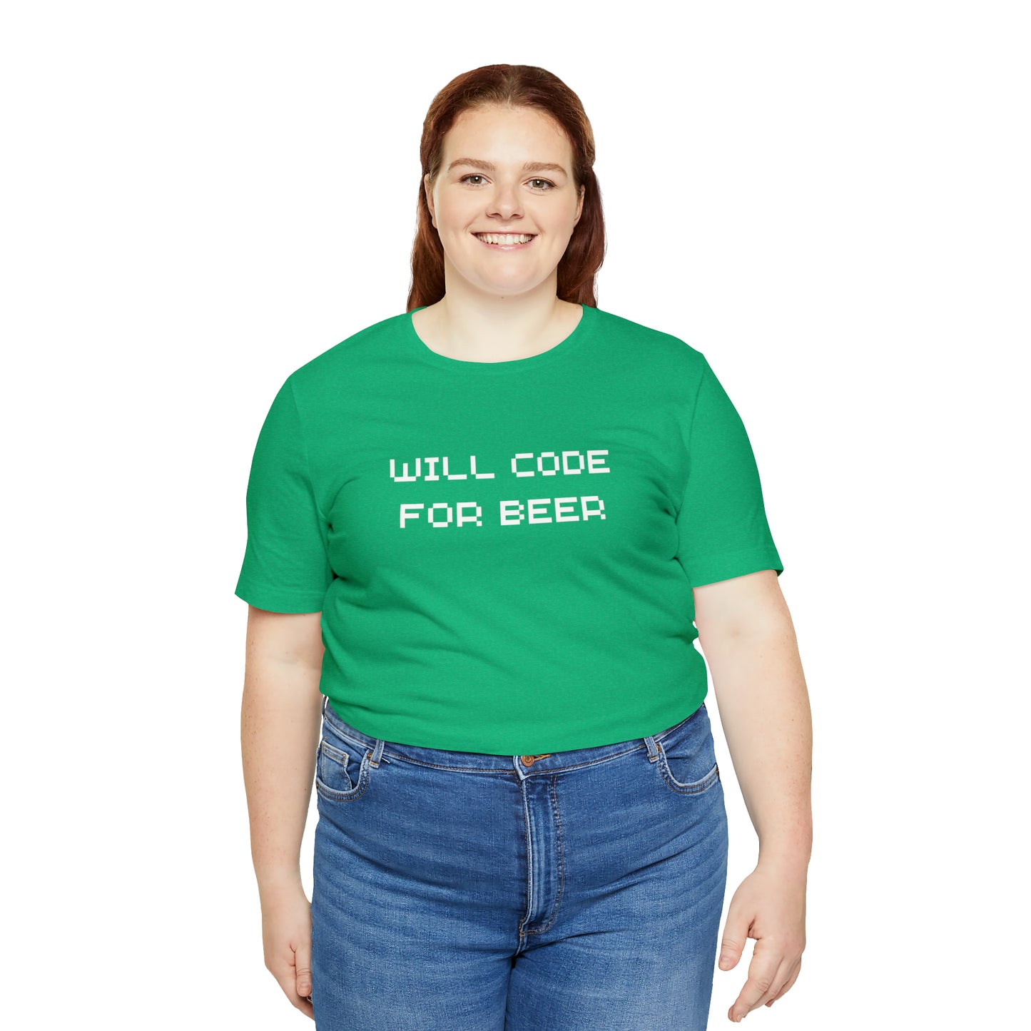 Will Code For Beer T-shirt With No Graphic - variation 3