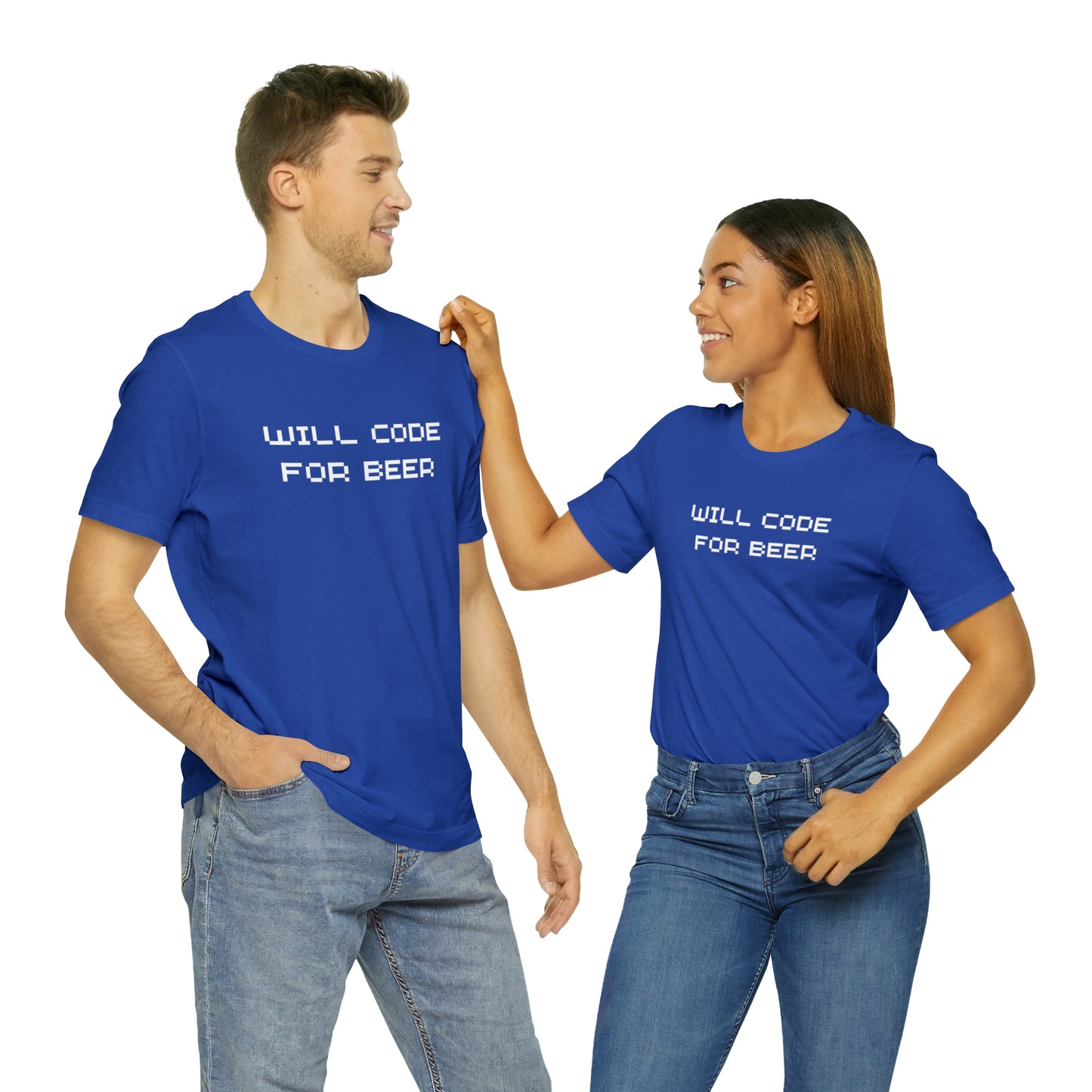 Will Code For Beer T-shirt With No Graphic - variation 3