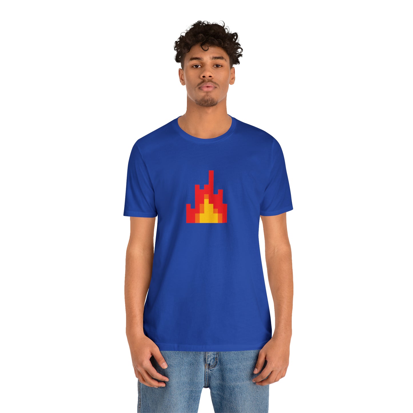 Fire shirt with 8-Bit Fire Graphic Trendy Teens