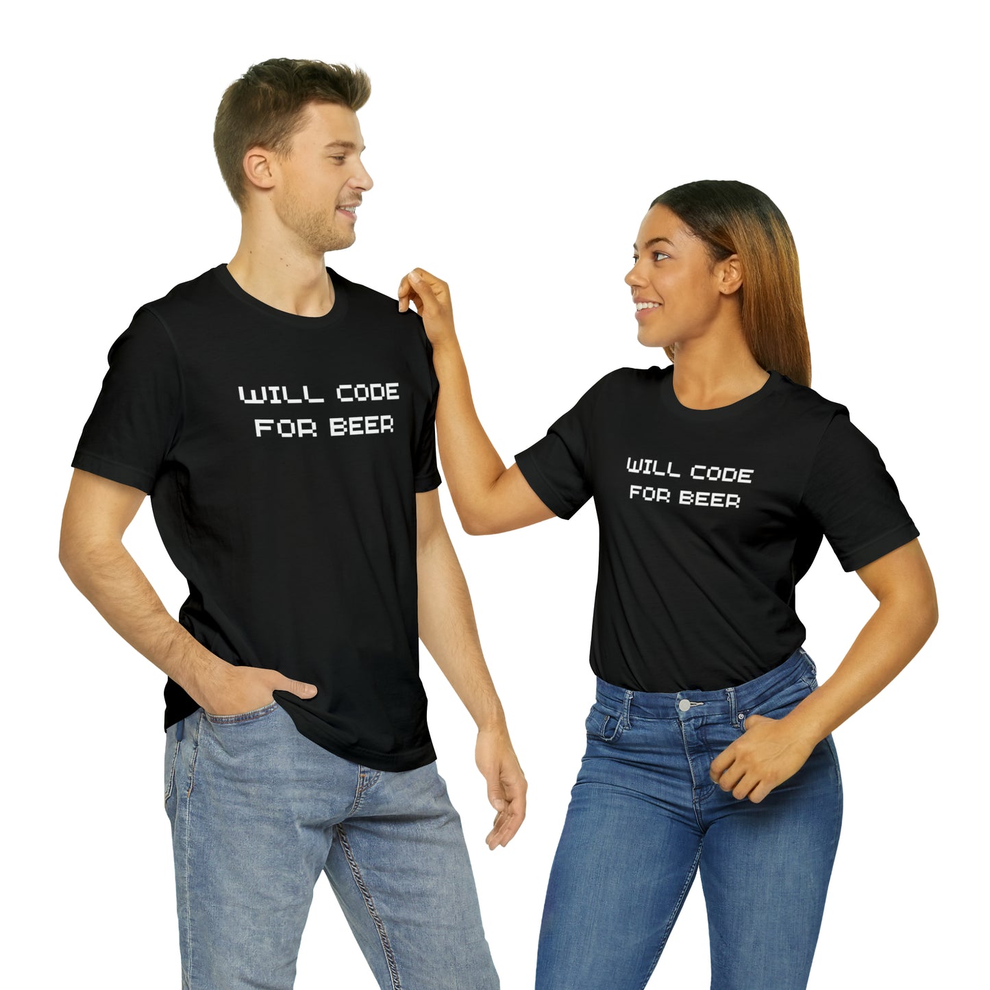 Will Code For Beer T-shirt With No Graphic - variation 3