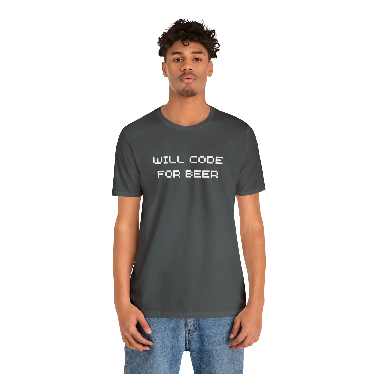 Will Code For Beer T-shirt With No Graphic - variation 3