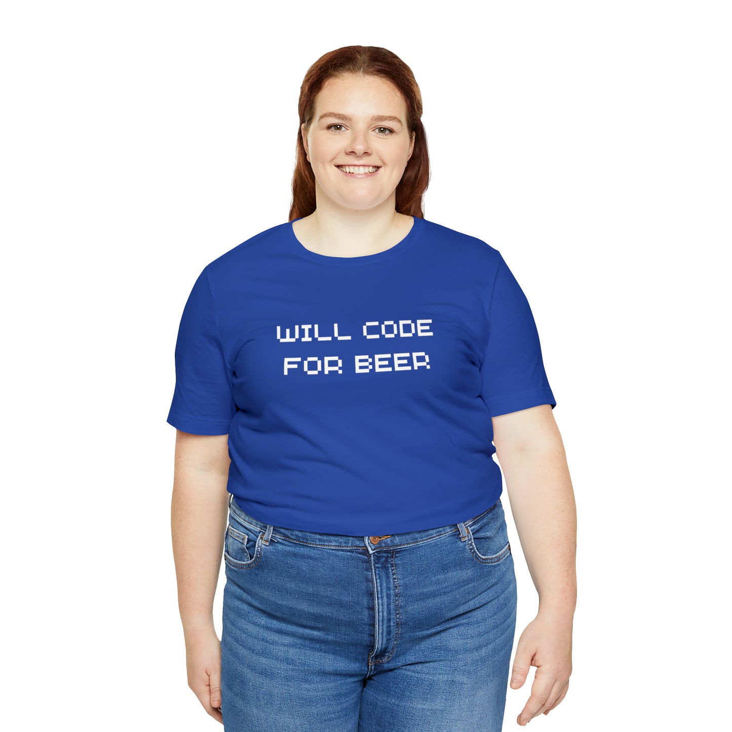 Will Code For Beer T-shirt With No Graphic - variation 3