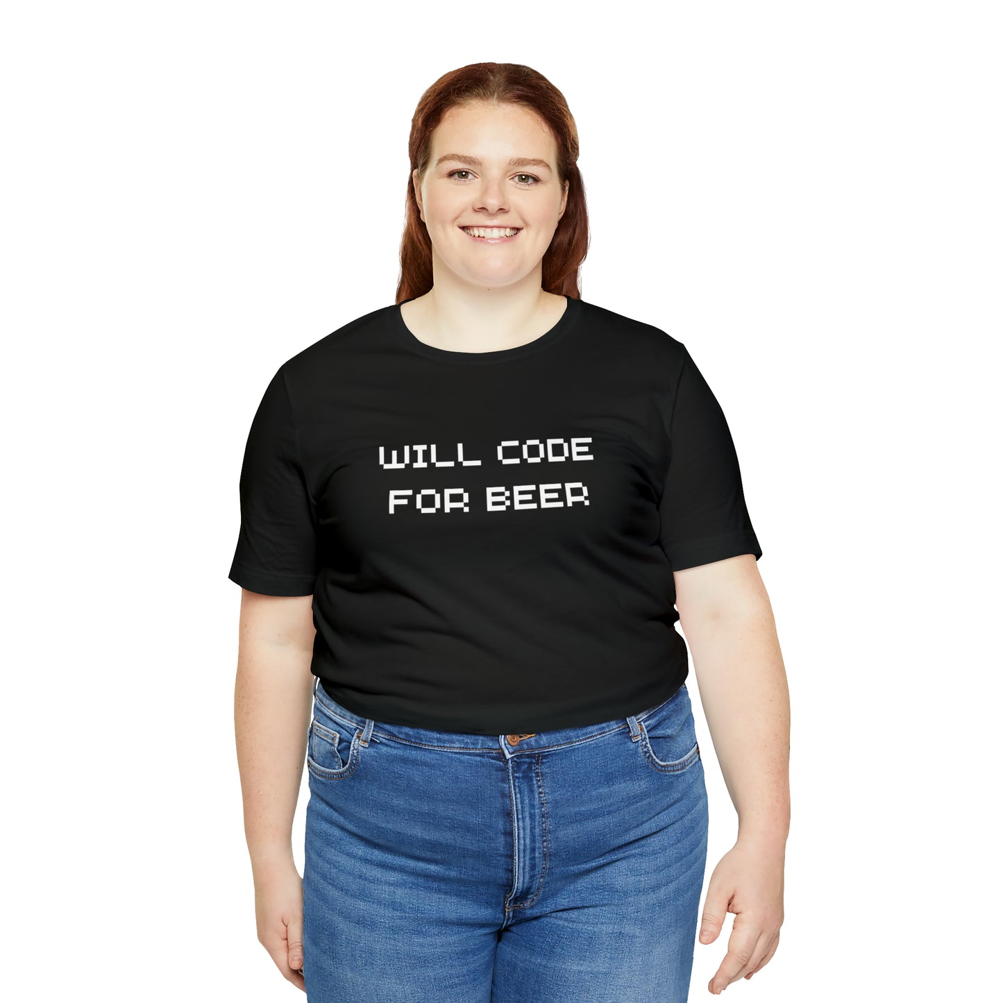 Will Code For Beer T-shirt With No Graphic - variation 3