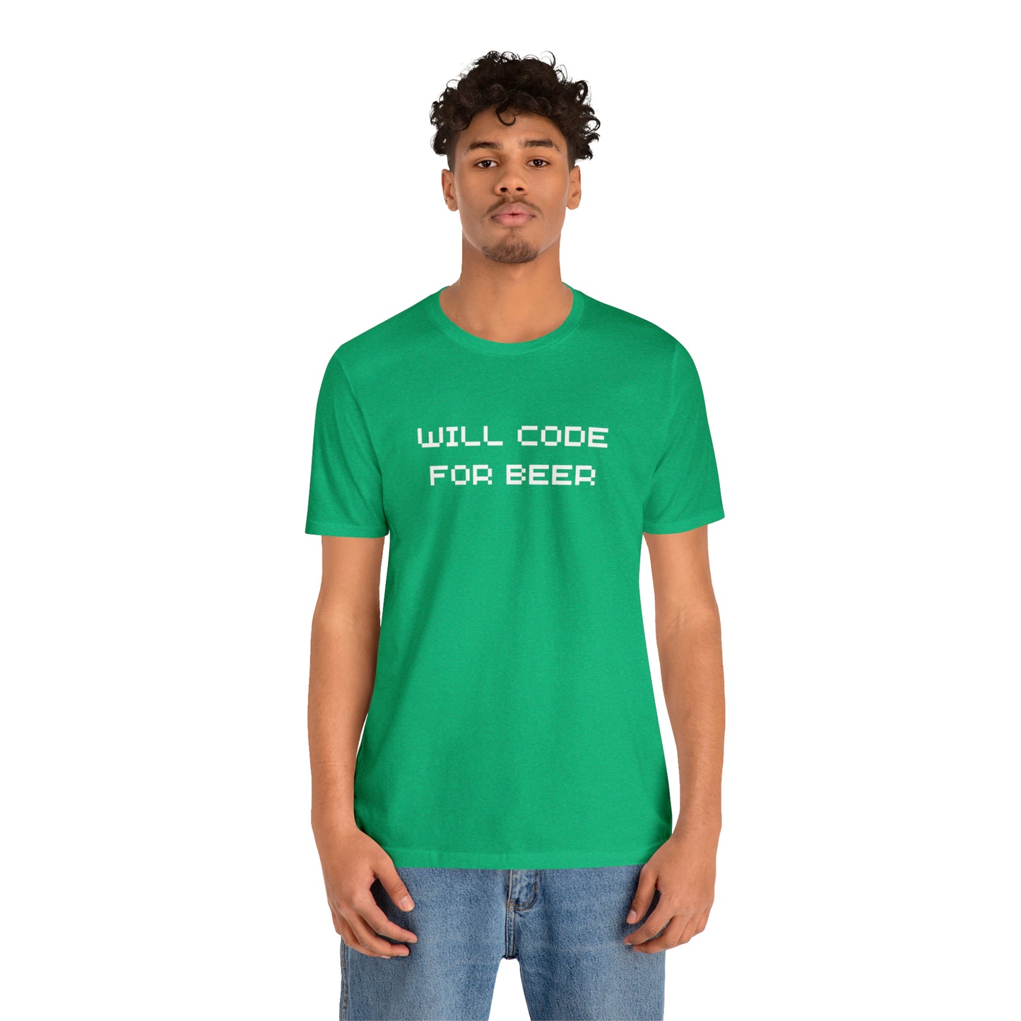 Will Code For Beer T-shirt With No Graphic - variation 3