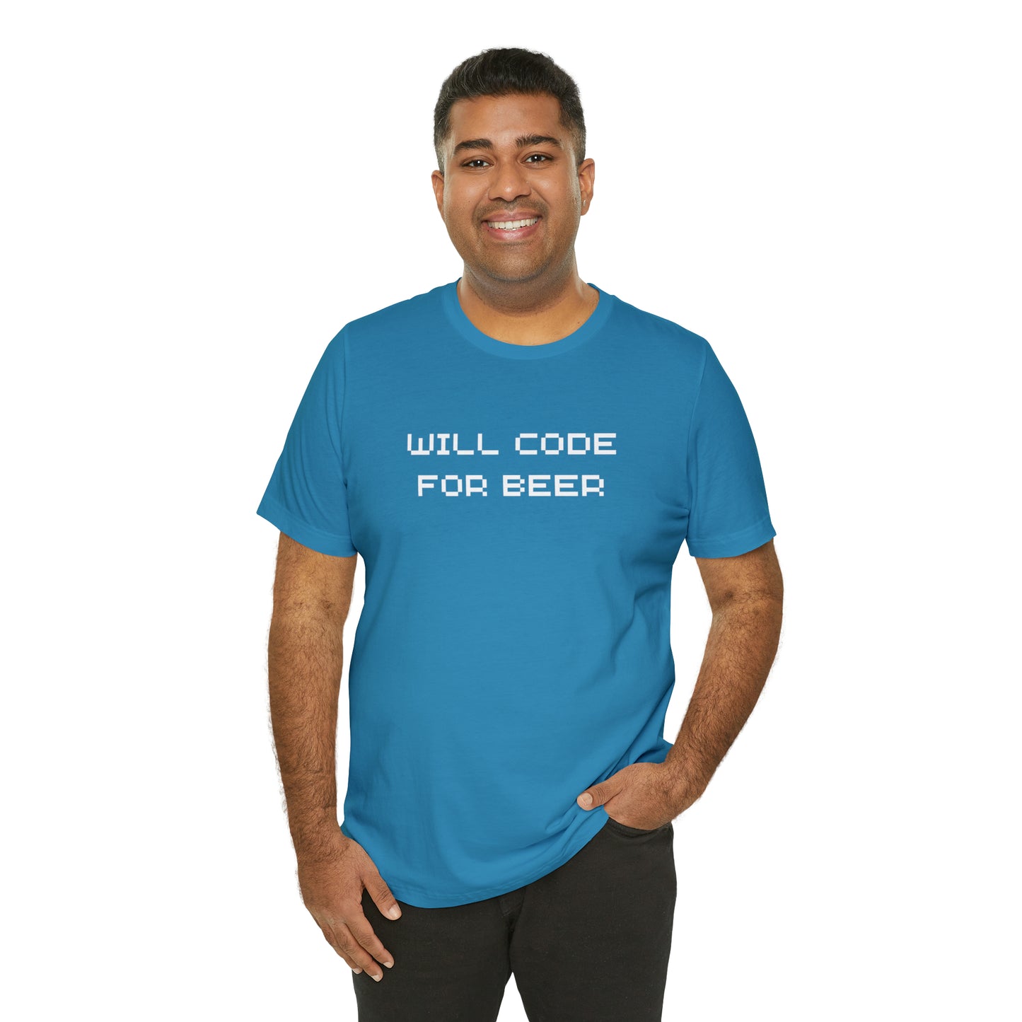 Will Code For Beer T-shirt With No Graphic - variation 3
