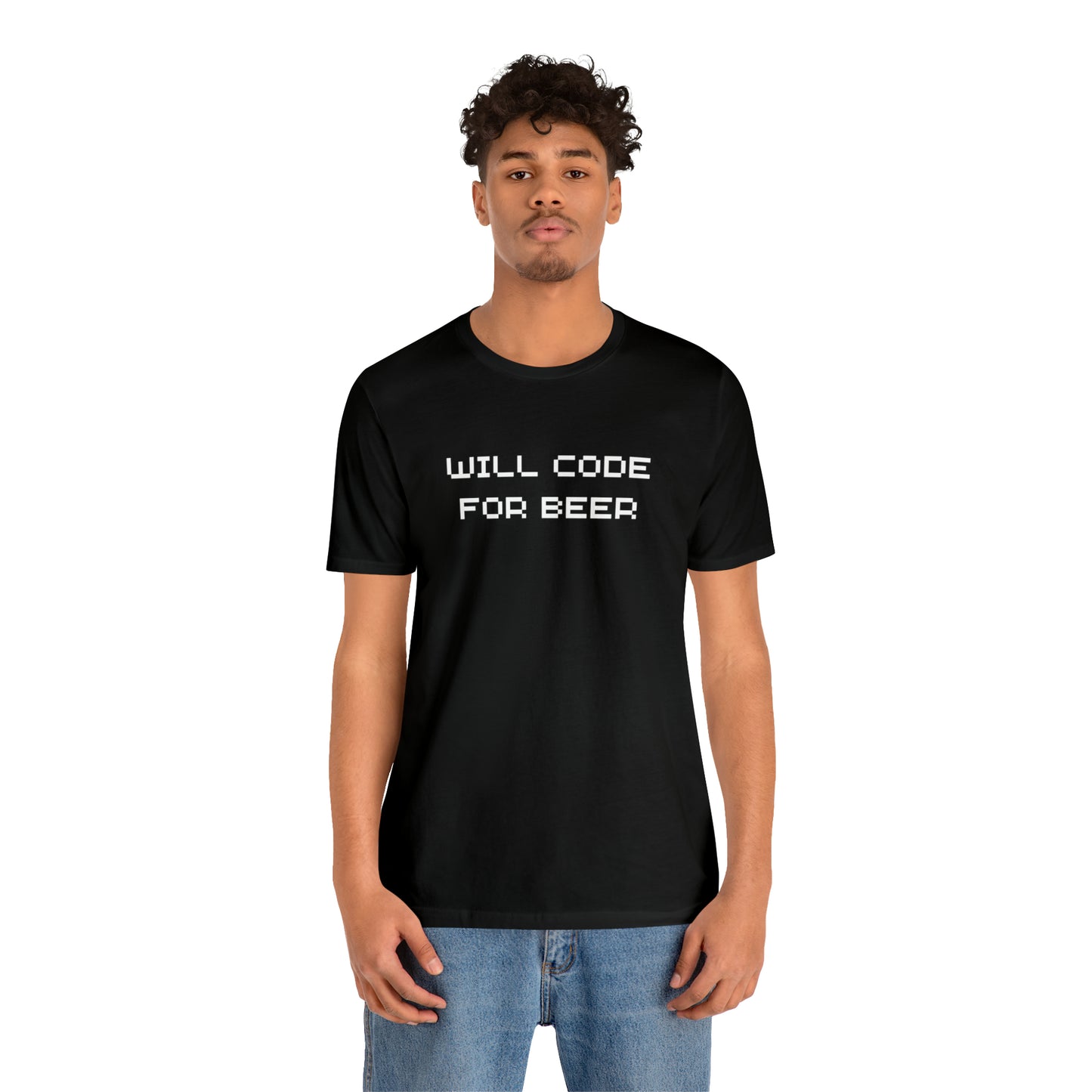 Will Code For Beer T-shirt With No Graphic - variation 3