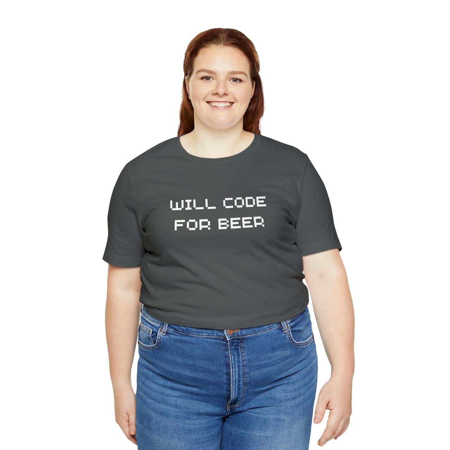 Will Code For Beer T-shirt With No Graphic - variation 3