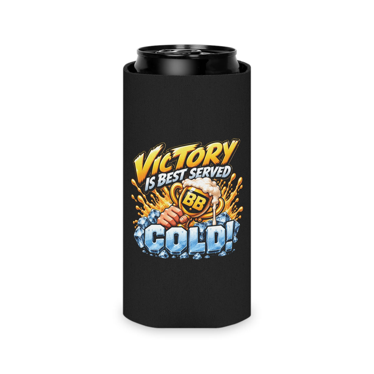 Can Cooler - "Victory Is Best Served Cold" Backyard Beerfest 2026 Koozie