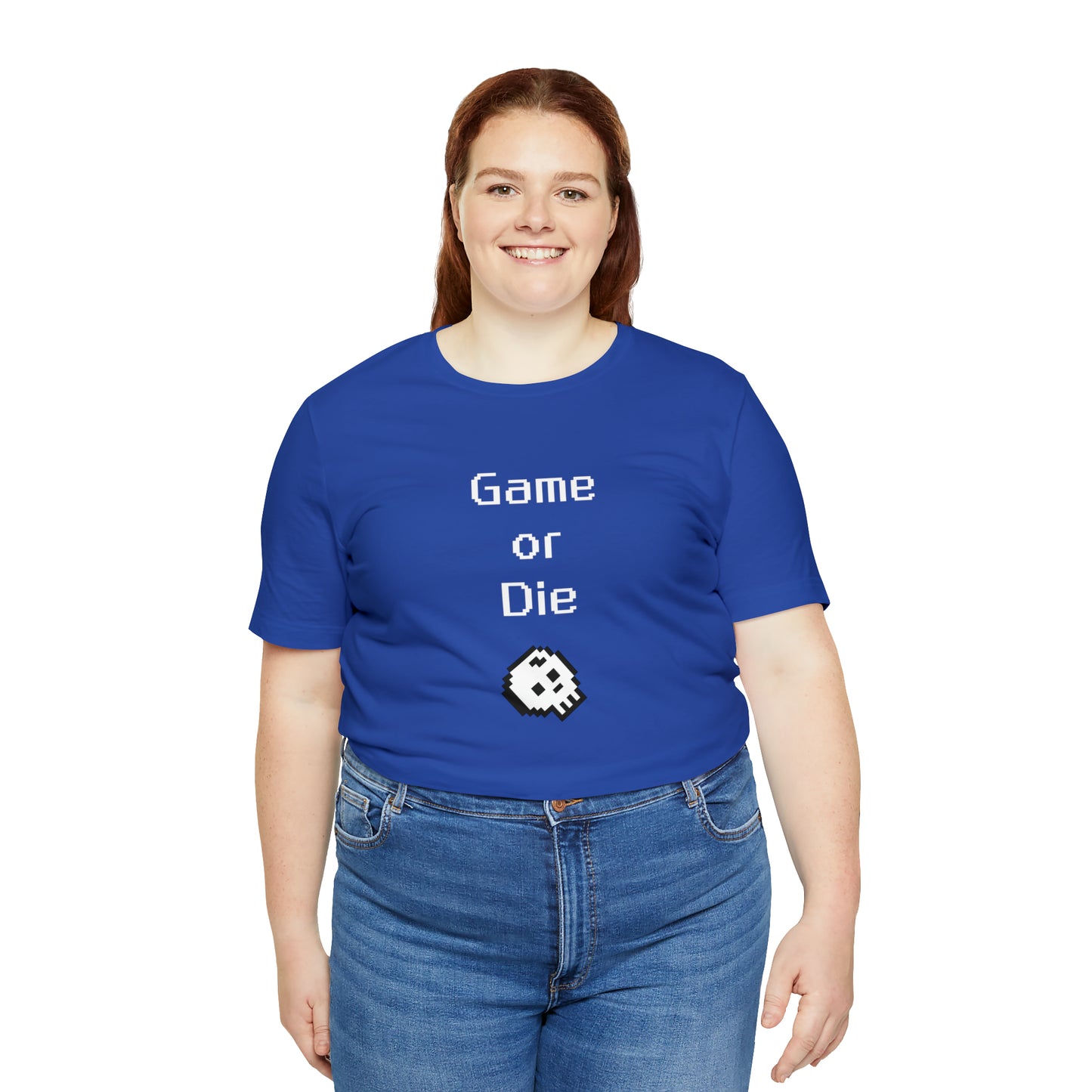 Game Or Die T-Shirt (8-bit with skull)